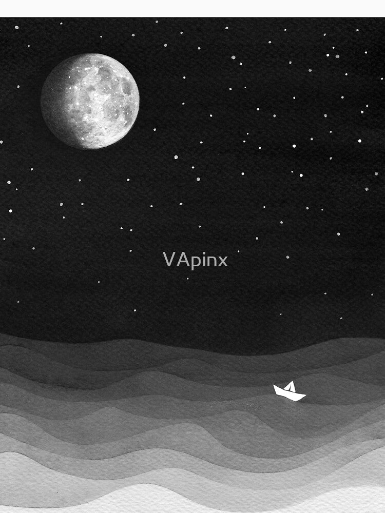Moon Phase in black & white by VApinx T-Shirts, Hoodie, Sweatshirt | BlankRebels.com (Image 3)