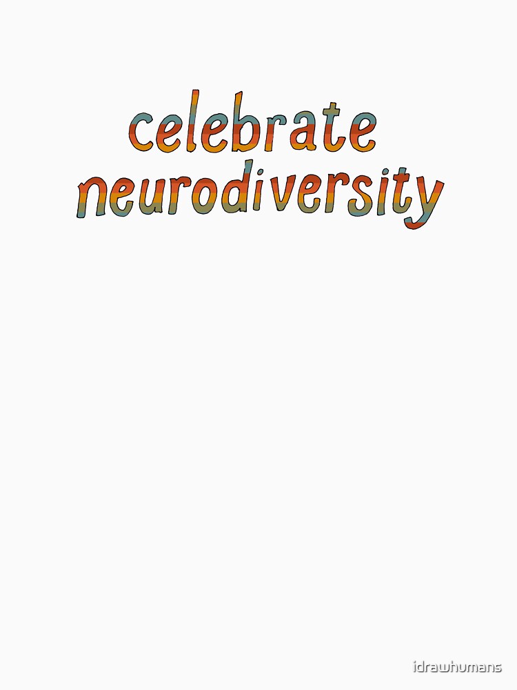 Celebrate Neurodiversity - Retro Rainbow by idrawhumans