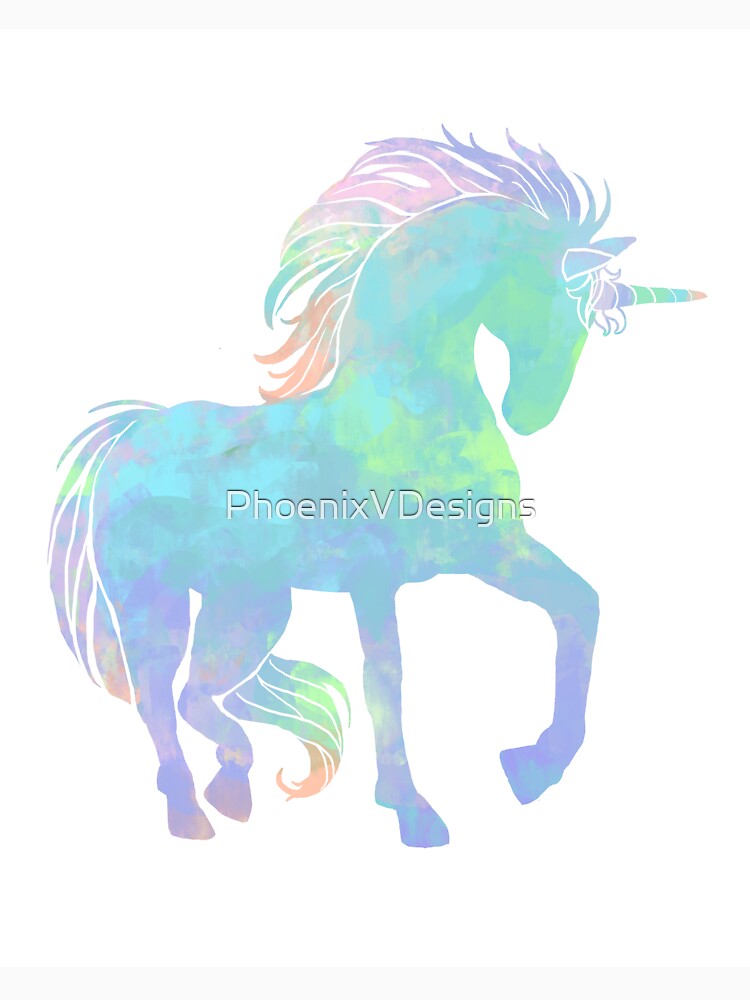 Unicorn Watercolor by PhoenixVDesigns T-Shirts, Hoodie, Sweatshirt | BlankRebels.com (Image 3)