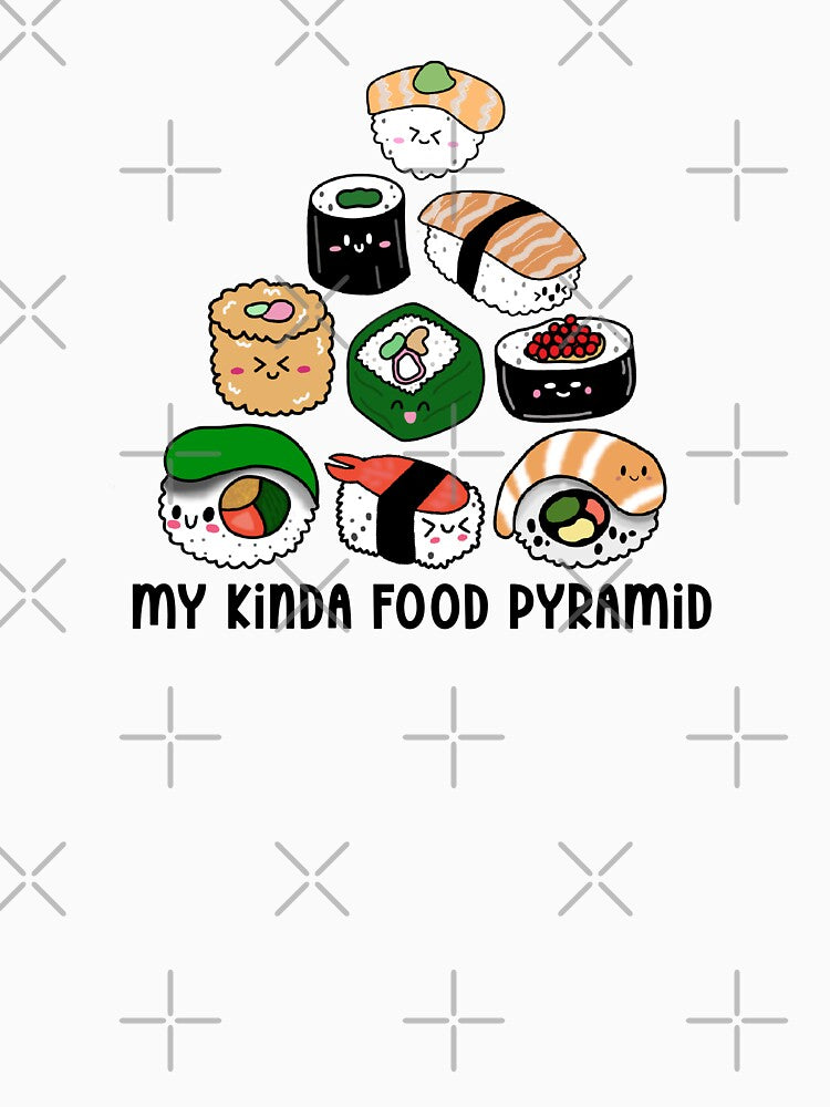 Sushi Food Pyramid by Midwestmama94 T-Shirts, Hoodie, Sweatshirt | BlankRebels.com (Image 3)