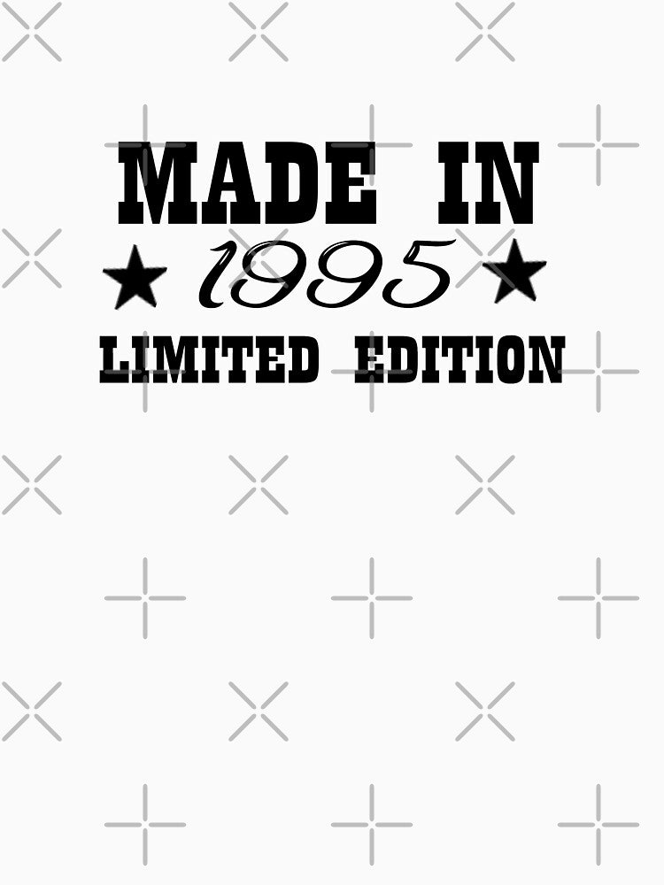 Made in 1995:LIMITED EDITION retro Neon Funny T-Shirt Cute Shirt Unisex T-shirt  Women T-shirt Trending gift.... (Image 3)