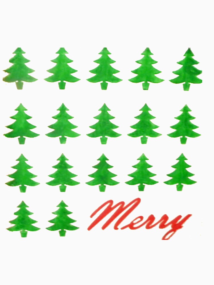 Merry with Christmas Trees by cabindog T-Shirts, Hoodie, Sweatshirt | BlankRebels.com (Image 3)