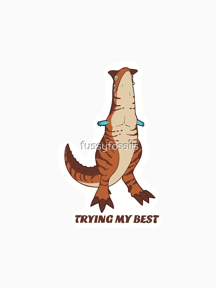 Trying My Best Carnotaurus by fussyfossils T-Shirts, Hoodie, Sweatshirt | BlankRebels.com (Image 3)
