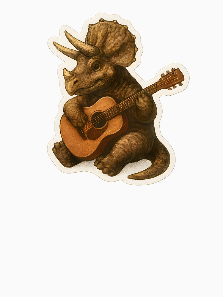Dinosaur Playing Guitar by Yomere T-Shirts, Hoodie, Sweatshirt | BlankRebels.com (Image 3)