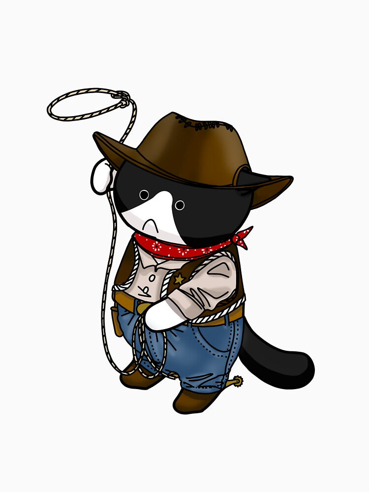 Bad Cat Cowboy by callmeblue-me T-Shirts, Hoodie, Sweatshirt | BlankRebels.com (Image 3)
