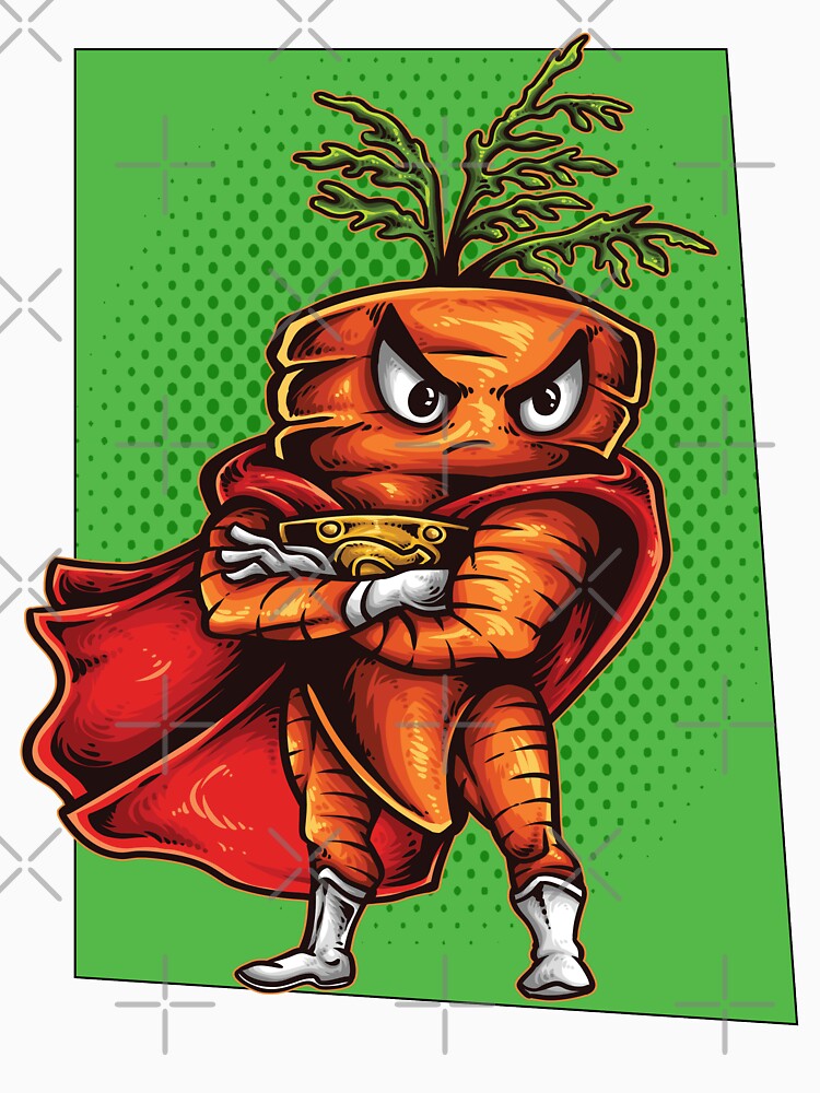 Foodie Superhero Angry Carrot by ProjectX23 T-Shirts, Hoodie, Sweatshirt | BlankRebels.com (Image 3)