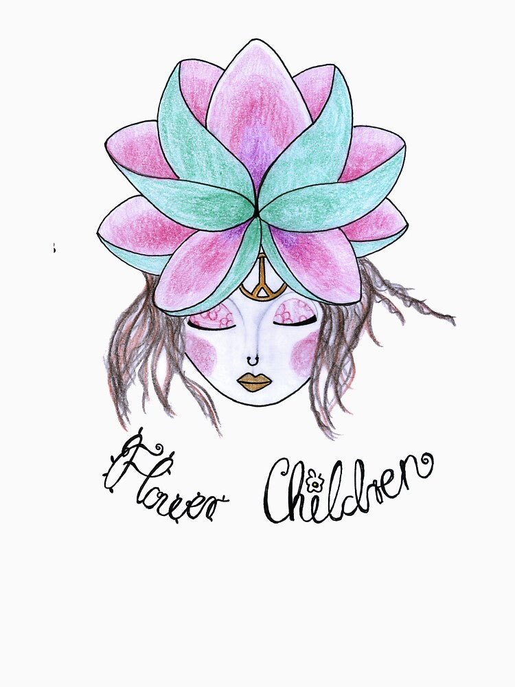 Flower Children Floral Hippie Design Art Gift by HighArtDesigns T-Shirts, Hoodie, Sweatshirt | BlankRebels.com (Image 3)