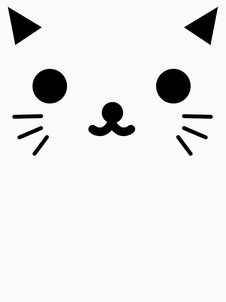 Kawaii Cute Minimalist Kitty by banditjoj T-Shirts, Hoodie, Sweatshirt | BlankRebels.com (Image 3)