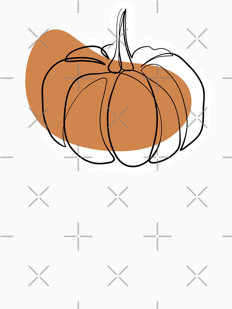 Pumpkin - Minimal line art by InspiRin T-Shirts, Hoodie, Sweatshirt | BlankRebels.com (Image 3)