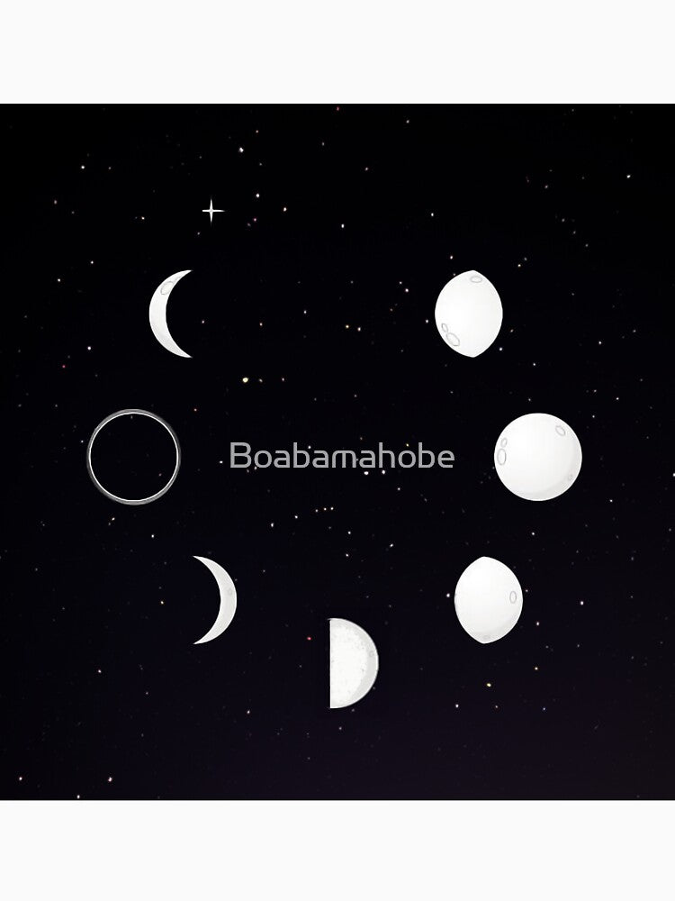 Moon Phase by Boabamahobe T-Shirts, Hoodie, Sweatshirt | BlankRebels.com (Image 3)