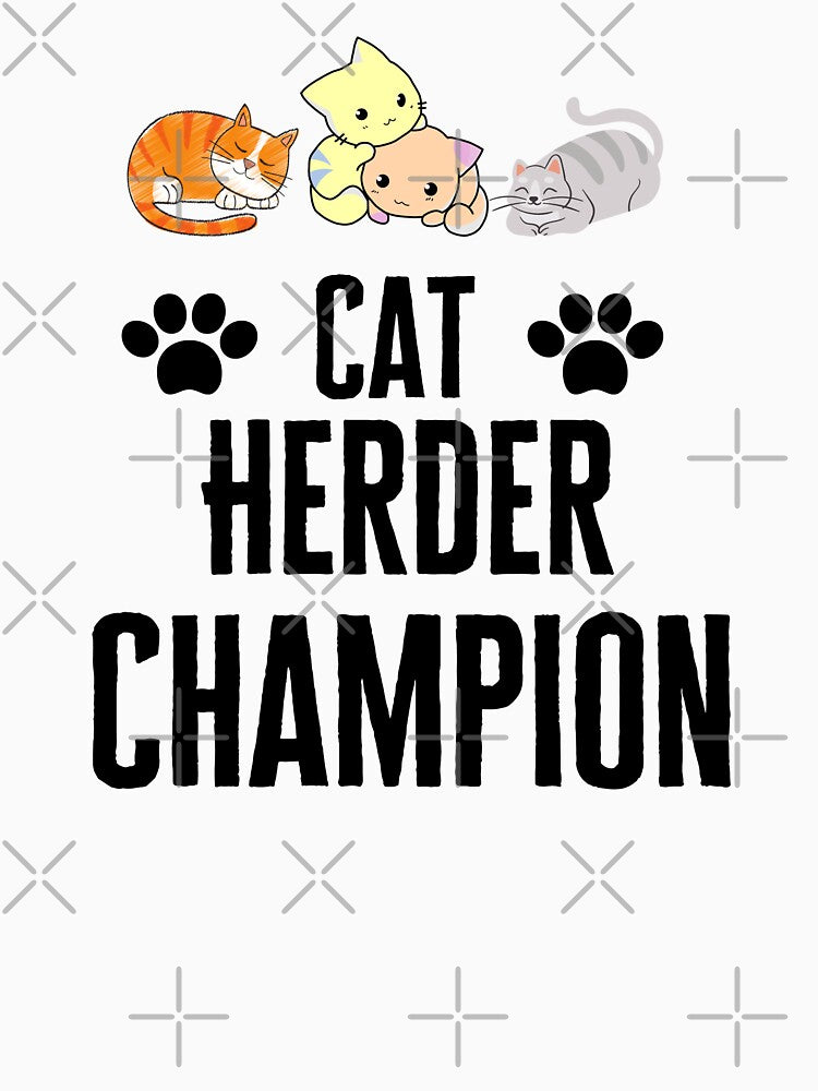 funny Cat Herder Champion cute .gift for cat lover . by AMERZAGUE DESIGN T-Shirts, Hoodie, Sweatshirt (Image 3)