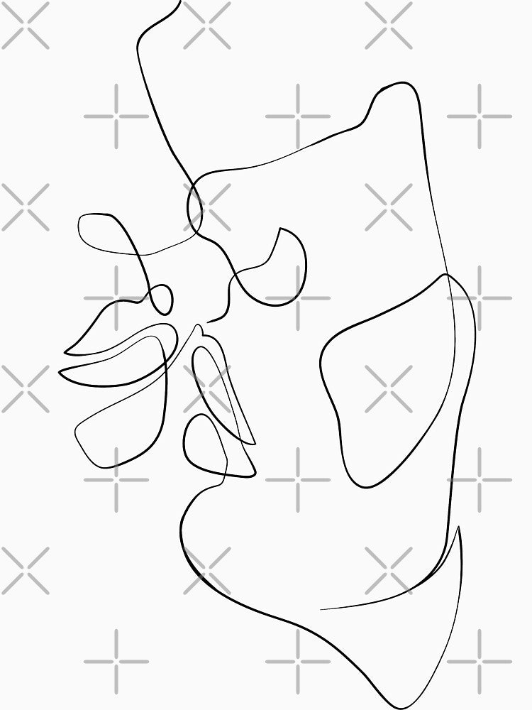 Lips on my lips - Minimal line art by InspiRin T-Shirts, Hoodie, Sweatshirt | BlankRebels.com (Image 3)