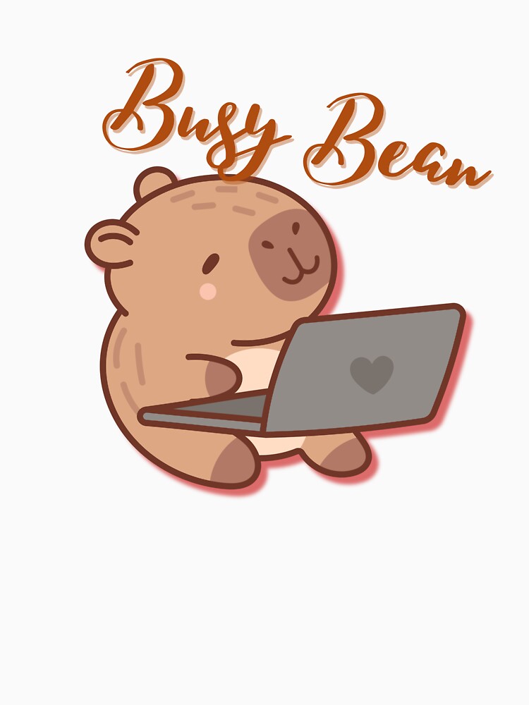 Busy Bean Capybara Design by MintNinja17 T-Shirts, Hoodie, Sweatshirt | BlankRebels.com (Image 3)