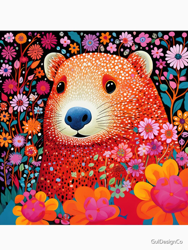 Capybara with Spring Flowers by GulDesignCo T-Shirts, Hoodie, Sweatshirt | BlankRebels.com (Image 3)