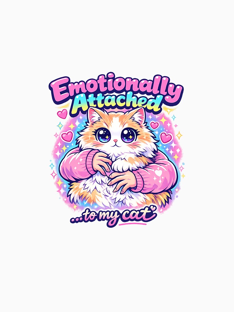 Emotionally Attached to My Cat – Cute Cat Lover Aesthetic Design by Cozy Cat Collective T-Shirts, Hoodie,... (Image 3)
