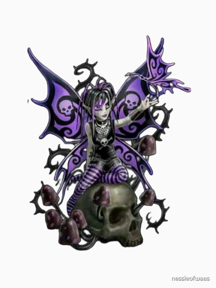 Dark Y2K Goth Fairy by nessieofwaas T-Shirts, Hoodie, Sweatshirt | BlankRebels.com (Image 3)