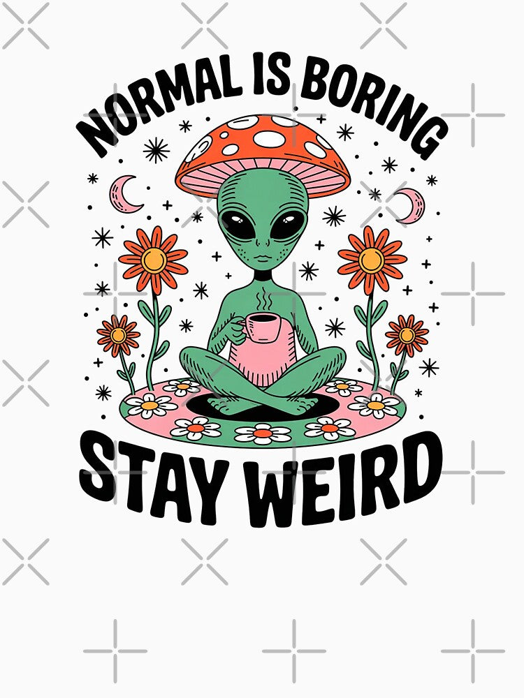 Stay Weird Alien Art by ManiaPopShop T-Shirts, Hoodie, Sweatshirt | BlankRebels.com (Image 3)