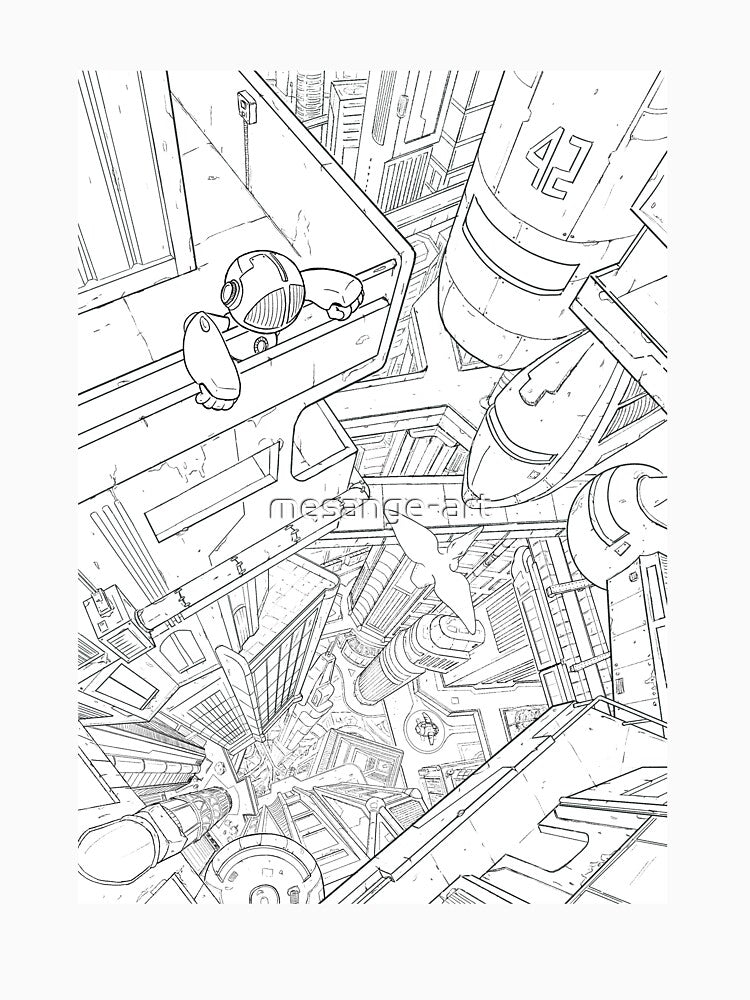 Lost little robot by mesange-art T-Shirts, Hoodie, Sweatshirt | BlankRebels.com (Image 3)