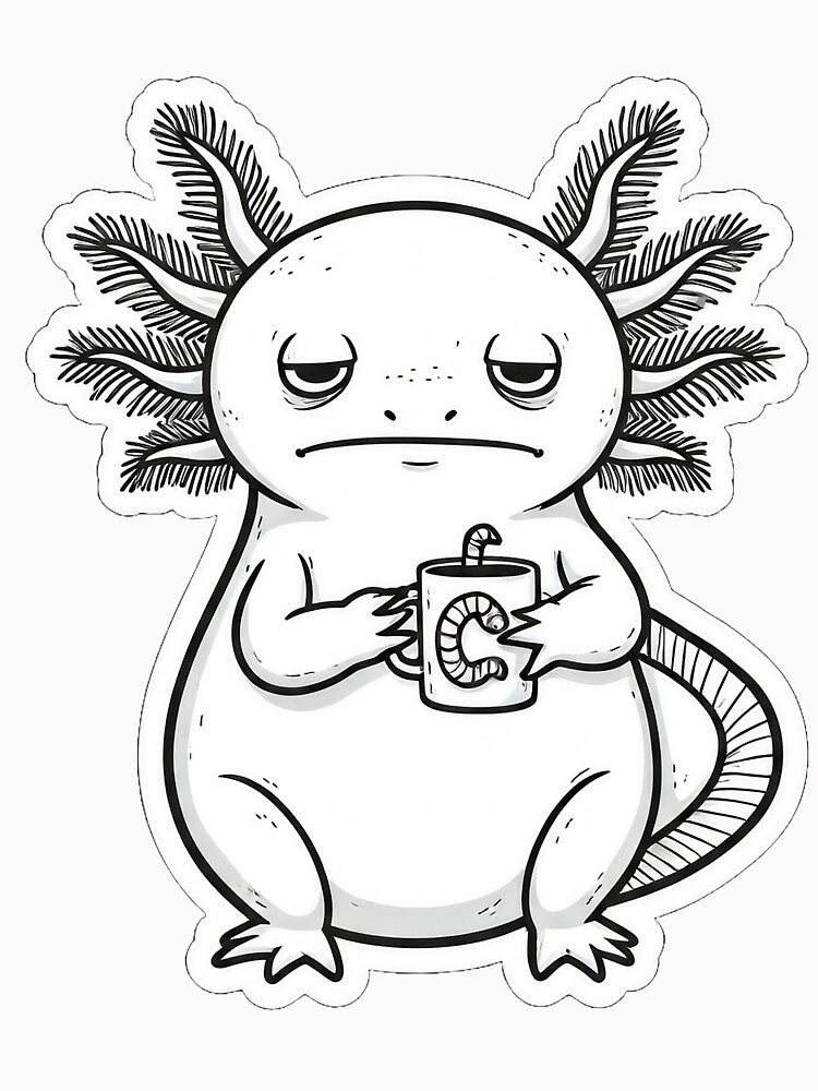 Sleepy Axolotl by CosmicallyChaos T-Shirts, Hoodie, Sweatshirt | BlankRebels.com (Image 3)