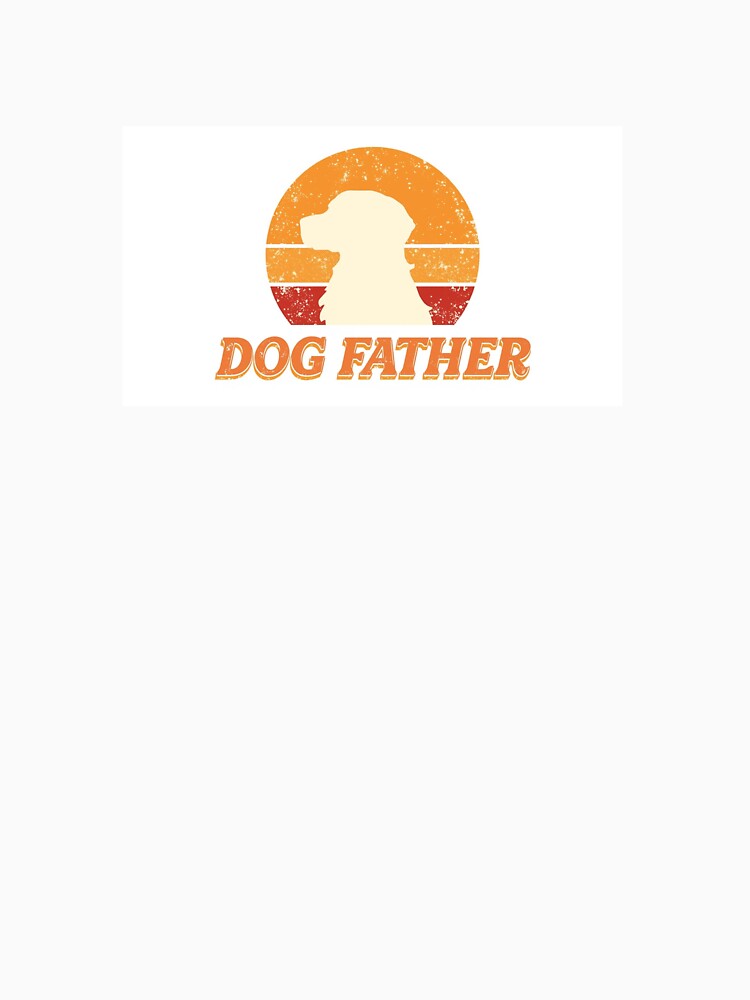 Vintage 70s Dog Father Sunset - Golden Retriever Silhouette by shibuya_westin T-Shirts, Hoodie, Sweatshirt (Image 3)