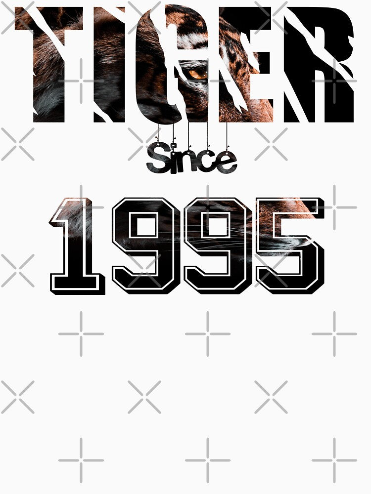 Tiger since 1995 | Gift for birthday by Bradlog T-Shirts, Hoodie, Sweatshirt | BlankRebels.com (Image 3)