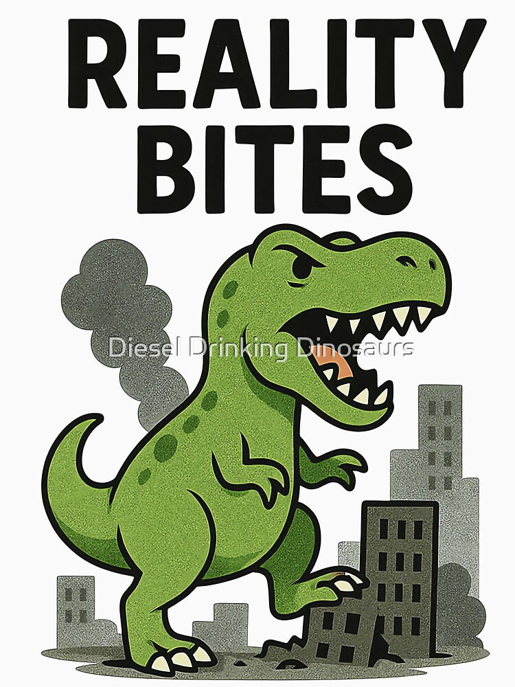 Reality Bites by Diesel Drinking Dinosaurs T-Shirts, Hoodie, Sweatshirt | BlankRebels.com (Image 3)
