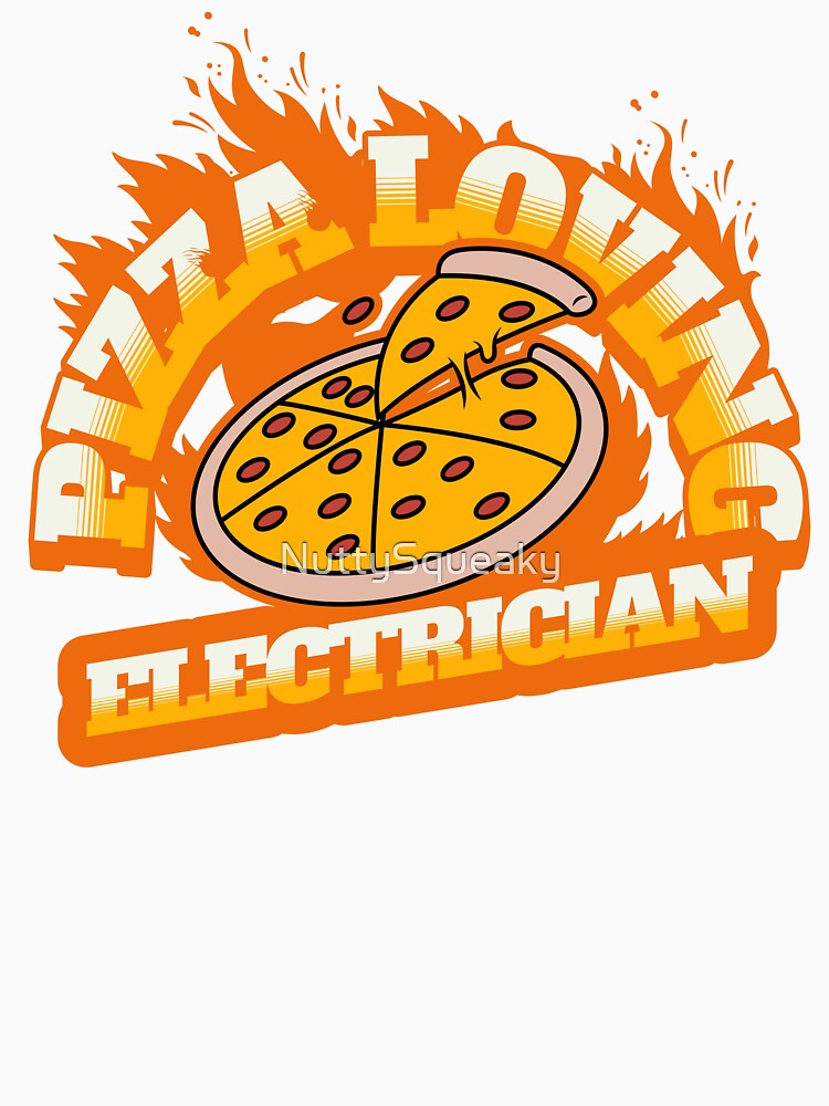 Pizza Loving Electrician by NuttySqueaky T-Shirts, Hoodie, Sweatshirt | BlankRebels.com (Image 3)