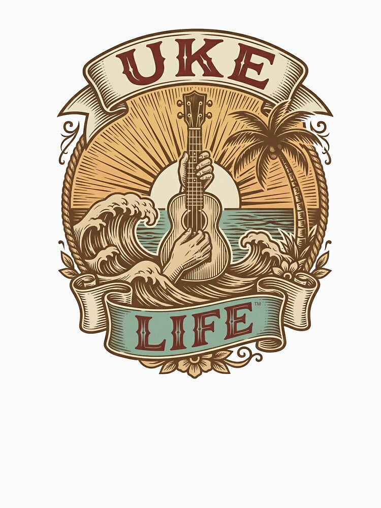 Uke Life Vintage Retro Shirt – Distressed Music Lover Tee by Ukulele Gent Hoodie, Sweatshirt | BlankRebels.com (Image 3)