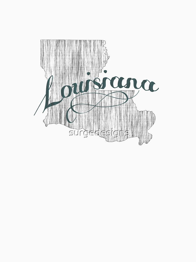 Louisiana State Typography by surgedesigns T-Shirts, Hoodie, Sweatshirt | BlankRebels.com (Image 3)