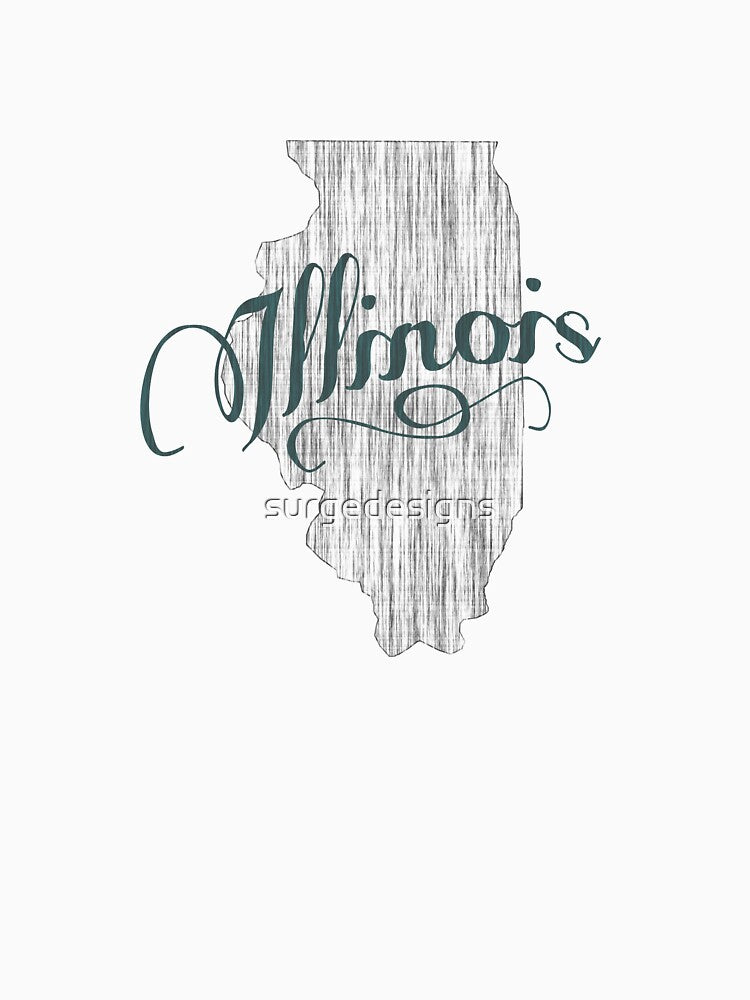 Illinois State Typography by surgedesigns T-Shirts, Hoodie, Sweatshirt | BlankRebels.com (Image 3)