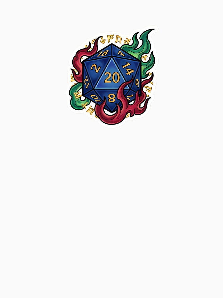 Critical Hit D20 Dice - Neo-Traditional Tattoo Sticker by Stickers à gogo T-Shirts, Hoodie, Sweatshirt (Image 3)