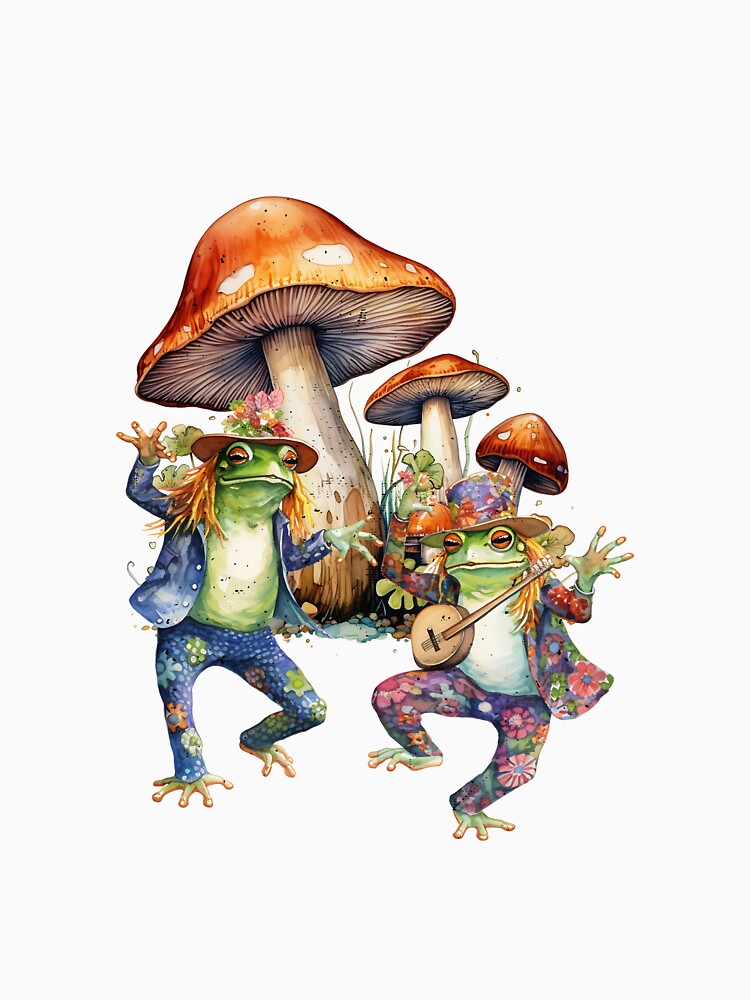 Frog Christmas Tshirt, Gnome Stickers, Mushroom Sweathshirts, Vintage Ornament, Housewarming gift, Nana gift,... (Image 3)