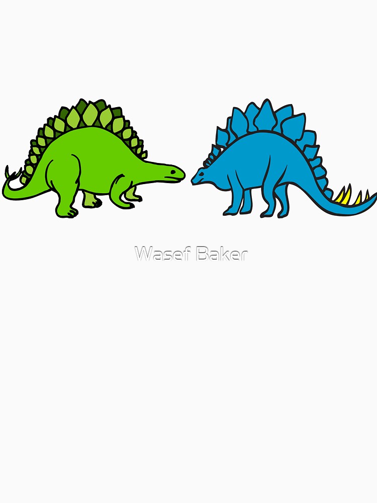 Dinosaur Couple Green & Blue Dinos by Wasef Baker T-Shirts, Hoodie, Sweatshirt | BlankRebels.com (Image 3)