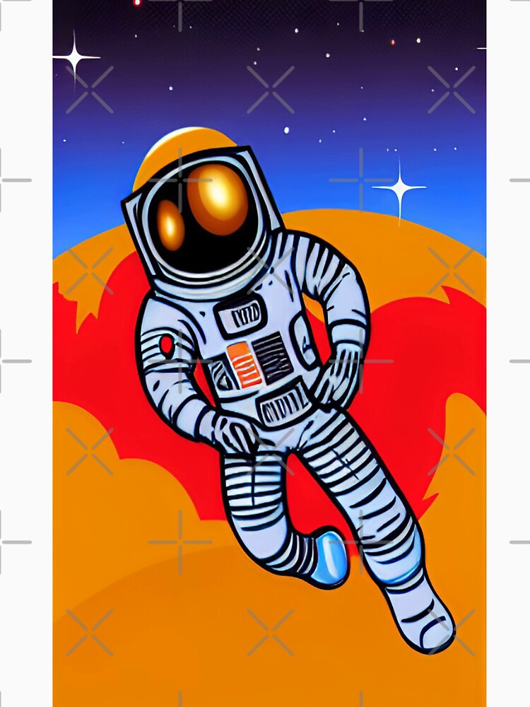 Astronaut On Mars Art by KishShop T-Shirts, Hoodie, Sweatshirt | BlankRebels.com (Image 3)