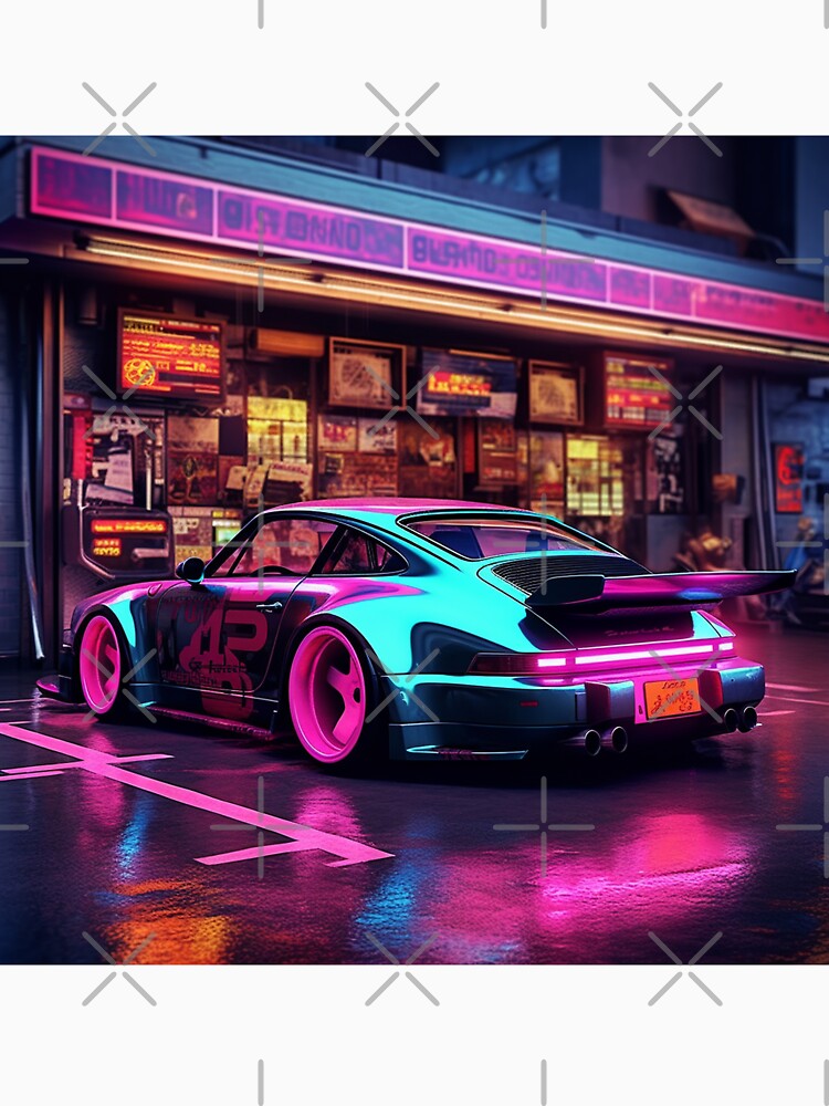 Cyberpunk Porsche 911 4 by santhiWalken T-Shirts, Hoodie, Sweatshirt | BlankRebels.com (Image 3)