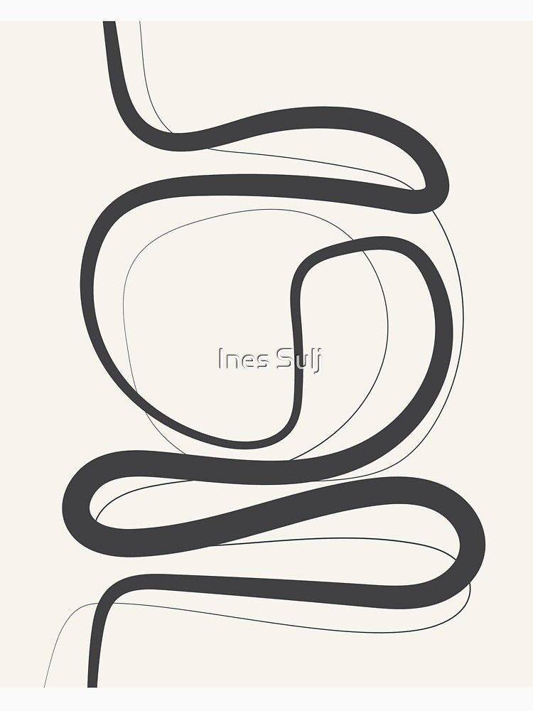 Minimalist Abstract Line Art 05-01 by PAPER MOON art & design T-Shirts, Hoodie, Sweatshirt | BlankRebels.com (Image 3)