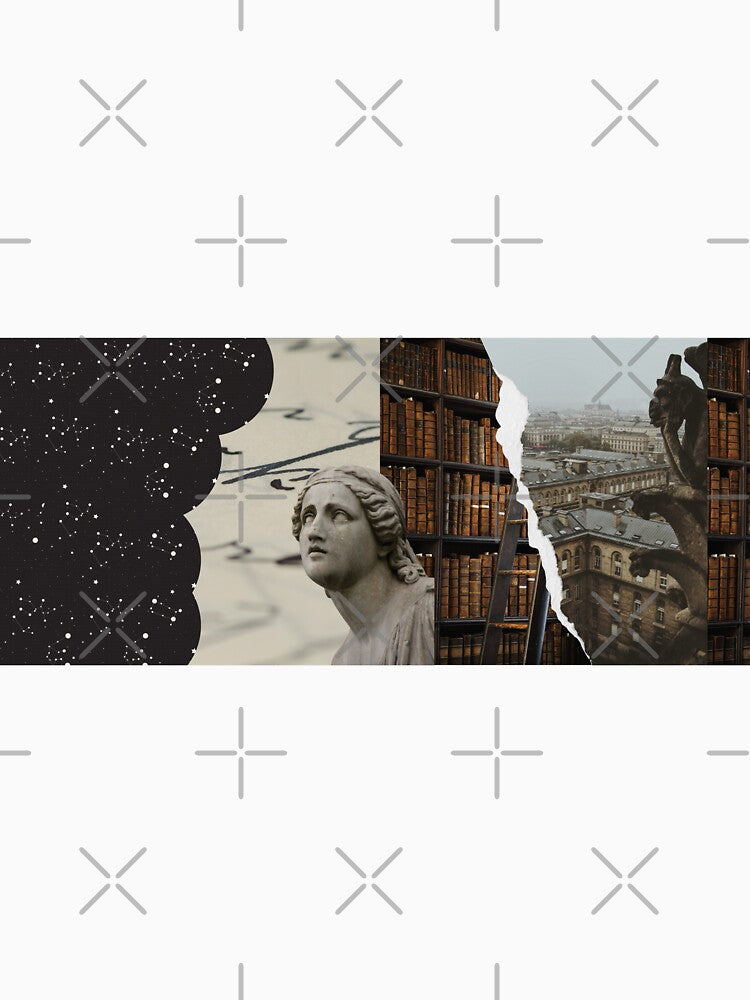 Dark Academia Collage - Dark Academia Moodboard, Books, Writing, Statue, Constellation by sdarkacademia... (Image 3)