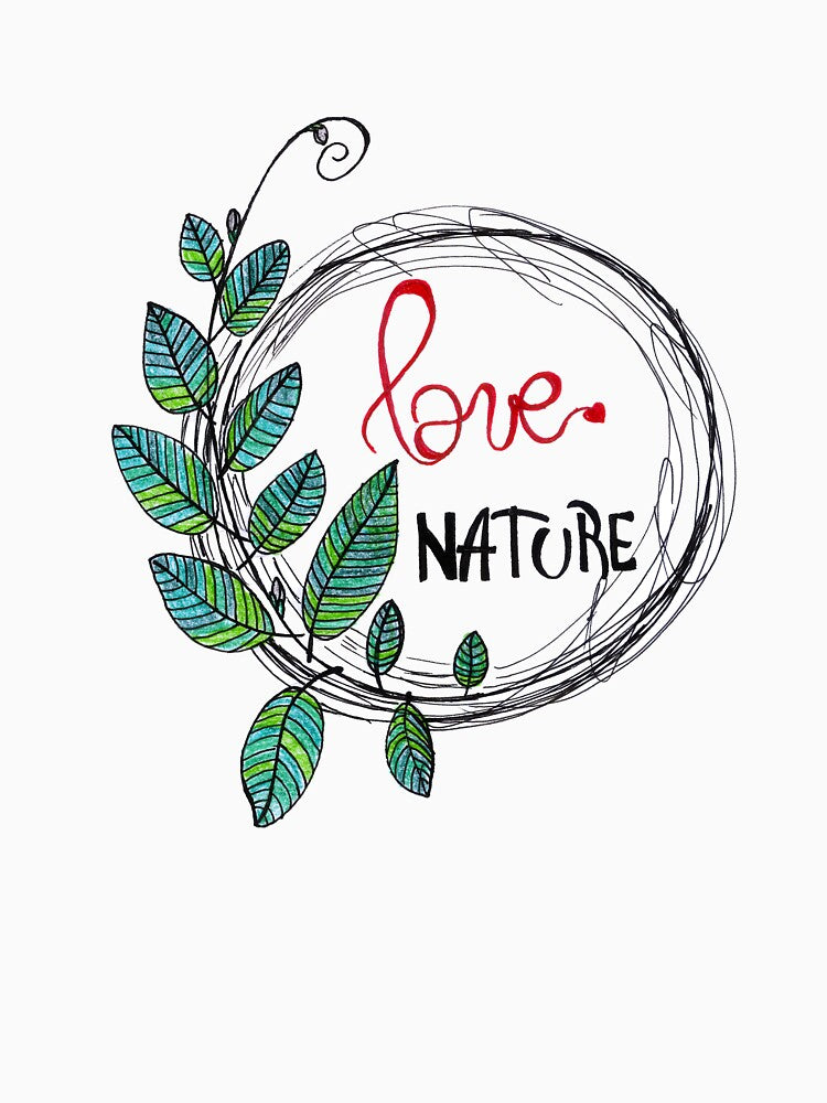 Love Nature Floral Art Design Save The Planet Earth by HighArtDesigns T-Shirts, Hoodie, Sweatshirt (Image 3)