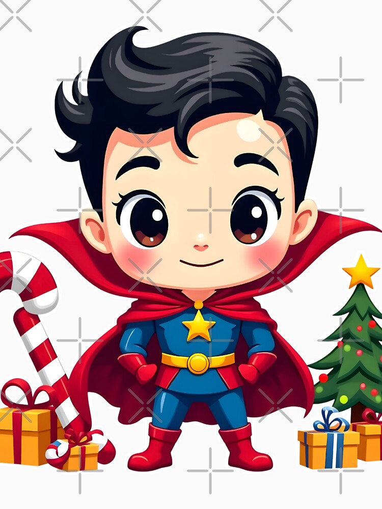 Festive Chibi Superhero - Christmas Cheer Edition by IMMIX Store T-Shirts, Hoodie, Sweatshirt | BlankRebels.com (Image 3)