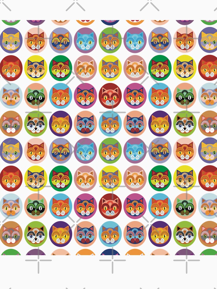 Cute cats cat pattern by ArtfulGiftShop T-Shirts, Hoodie, Sweatshirt | BlankRebels.com (Image 2)