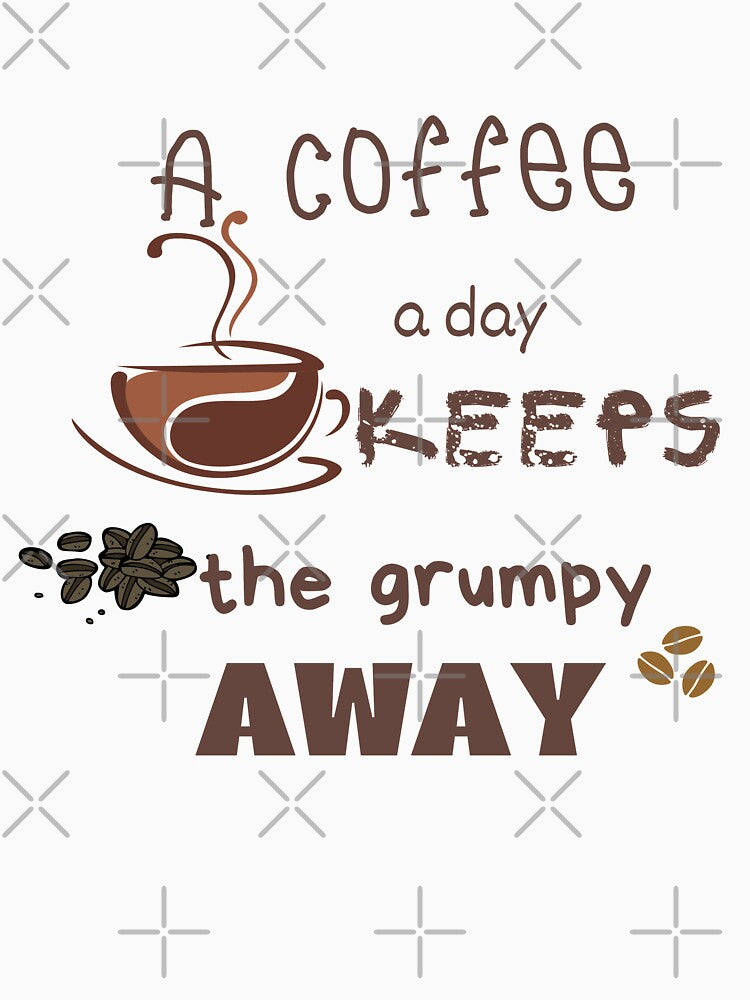 A coffee a day keeps the grumpy away by Charming Doodles T-Shirts, Hoodie, Sweatshirt | BlankRebels.com (Image 2)