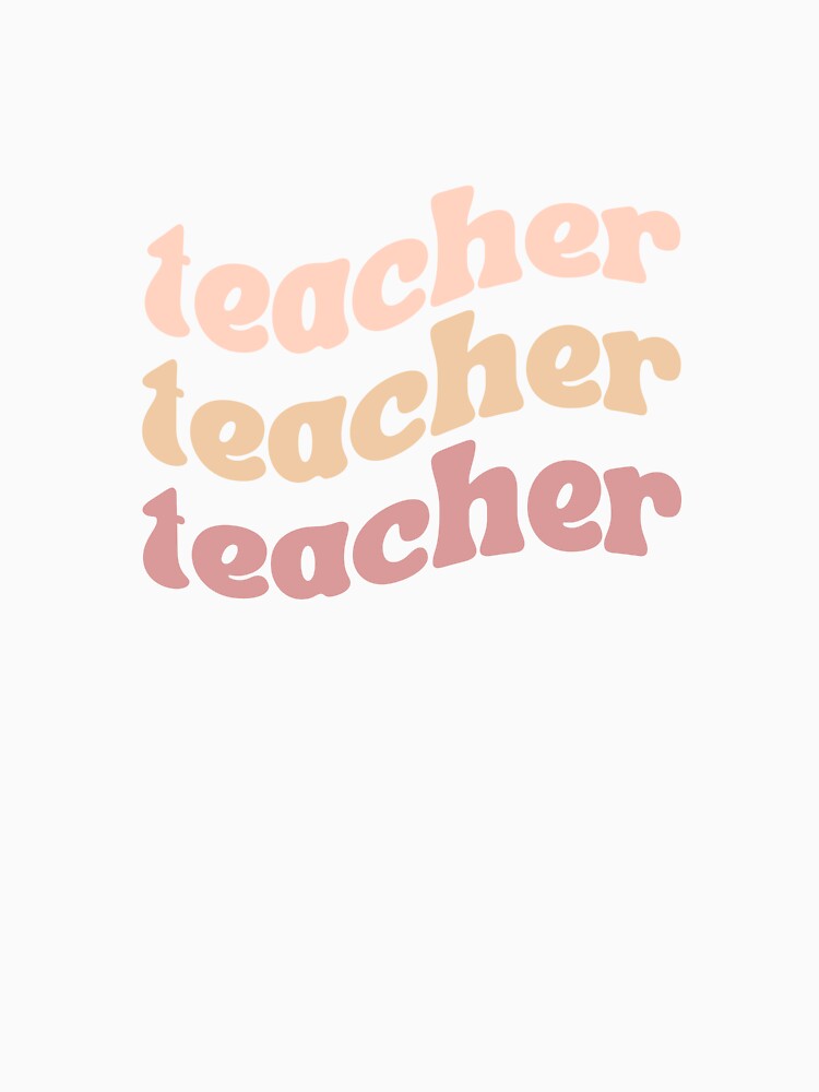 Wavy Teacher Boho Colors Sticker by LTDigitalDesign T-Shirts, Hoodie, Sweatshirt | BlankRebels.com (Image 2)