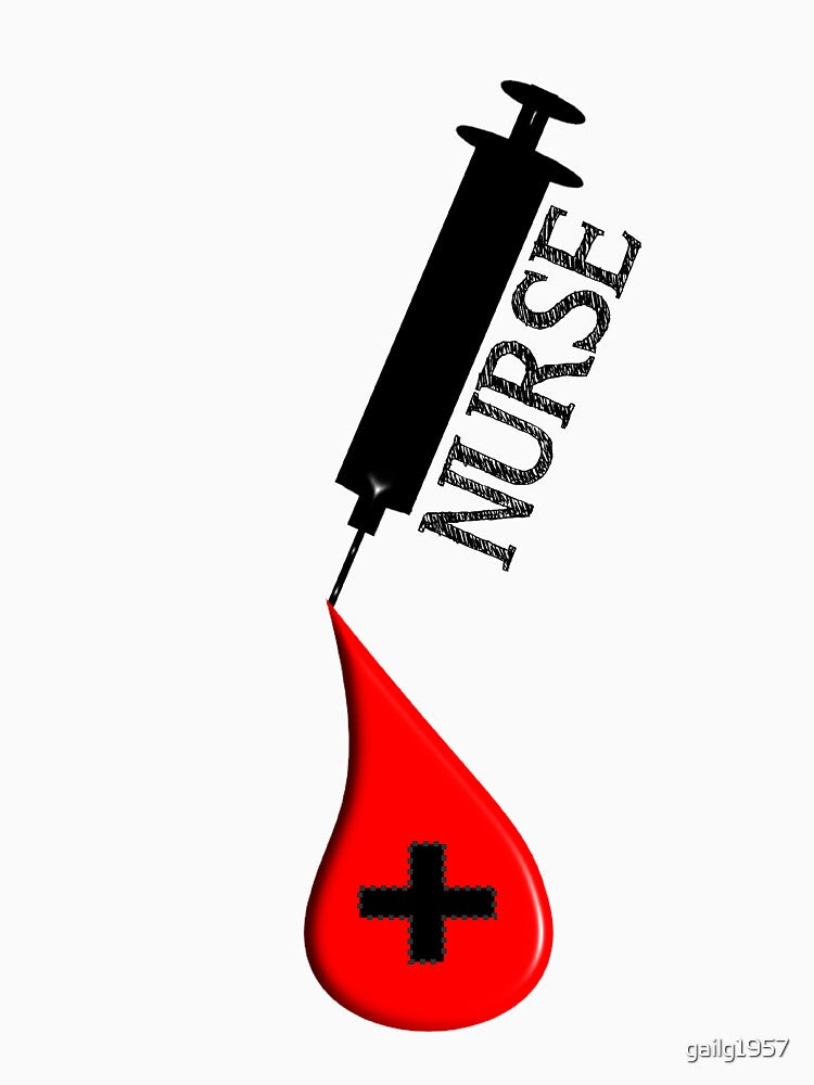 Nurse Syringe and Blood Drop by gailg1957 T-Shirts, Hoodie, Sweatshirt | BlankRebels.com (Image 3)