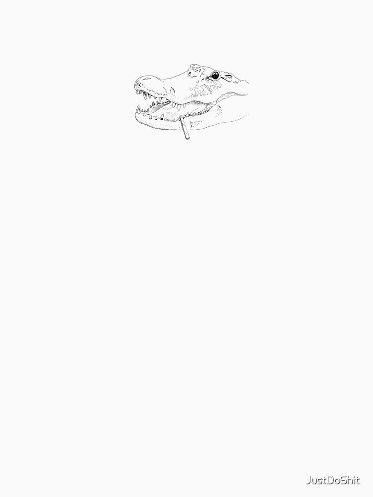 Smoking crocodile by JustDoShit