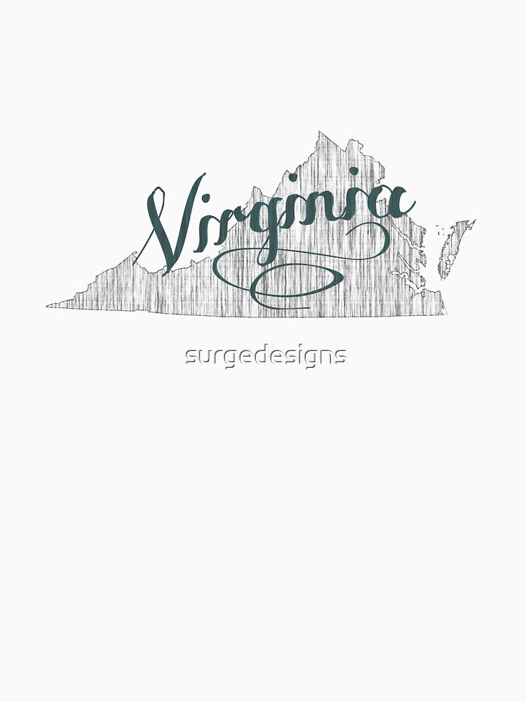 Virginia State Typography by surgedesigns T-Shirts, Hoodie, Sweatshirt | BlankRebels.com (Image 3)