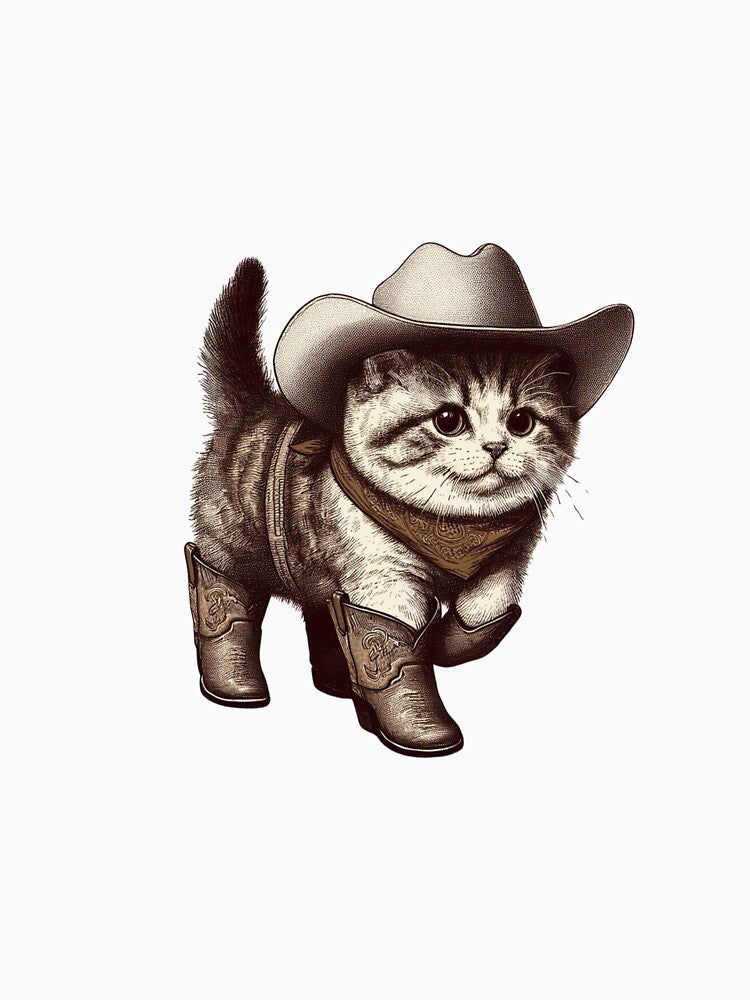 Cute Cowboy Cat - Rootin Tootin by Neopian Eagle T-Shirts, Hoodie, Sweatshirt | BlankRebels.com (Image 3)