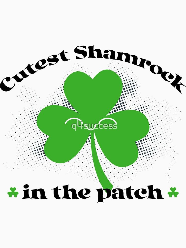 Cutest Shamrock St Patrick's Day White Shirts and Tops by q4success Hoodie, Sweatshirt | BlankRebels.com (Image 3)