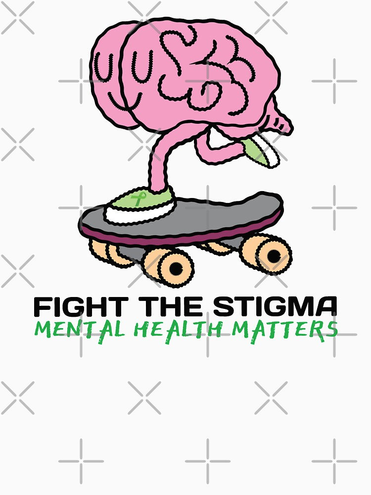 Fight The Stigma - Mental Health Matters by OwlCanvas T-Shirts, Hoodie, Sweatshirt | BlankRebels.com (Image 3)
