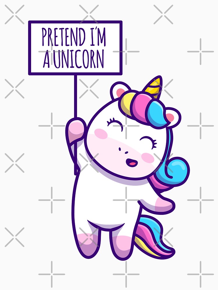 Pretend im a unicorn by Arturo Vivo T-Shirts, Hoodie, Sweatshirt | BlankRebels.com (Image 3)