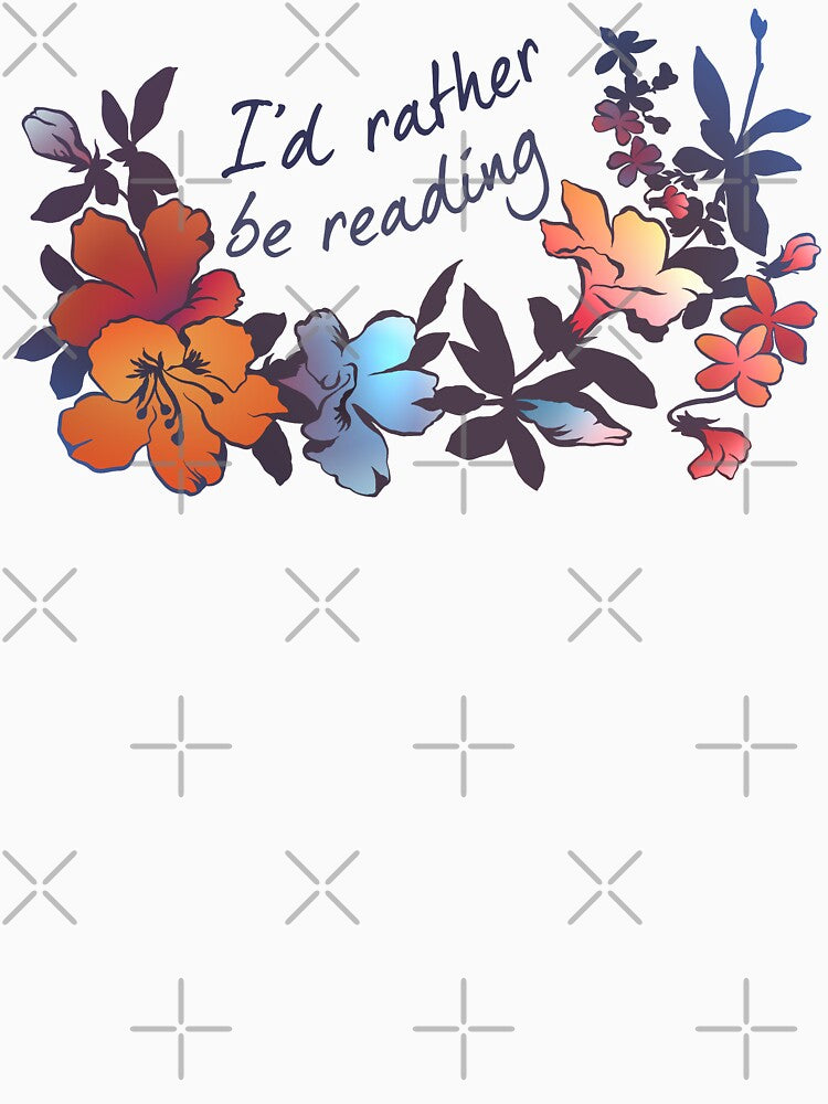 I'd Rather Be Reading by fabfeminist T-Shirts, Hoodie, Sweatshirt | BlankRebels.com (Image 3)